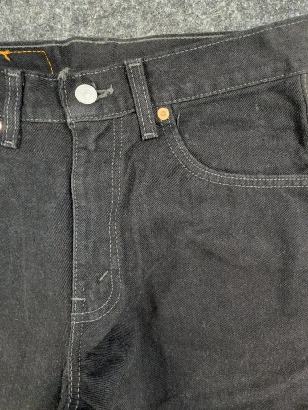 Levis 550 Jeans Mens 29x32 Black Cotton Relaxed Vintage 2003 Made in Canada NOS